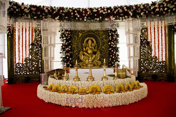 hindu wedding round mandap 